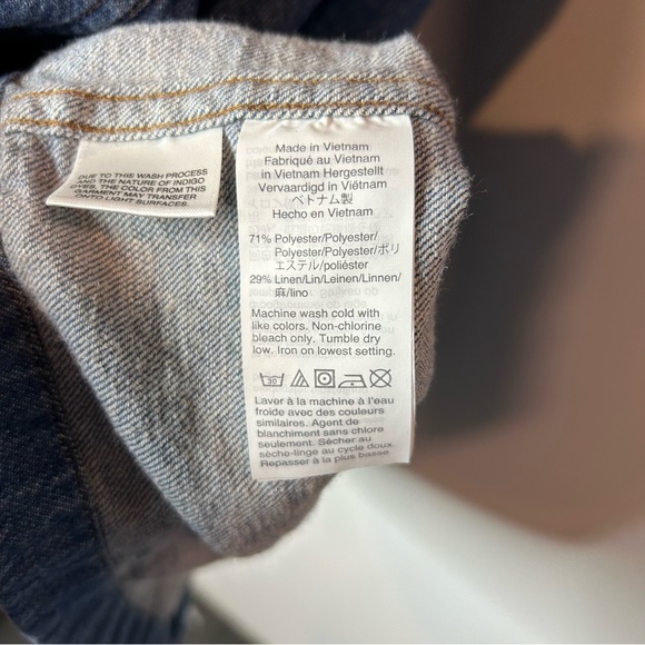 Madewell Denim Patch-Pocket Popover Shirtdress size XS - Picture 4 of 9